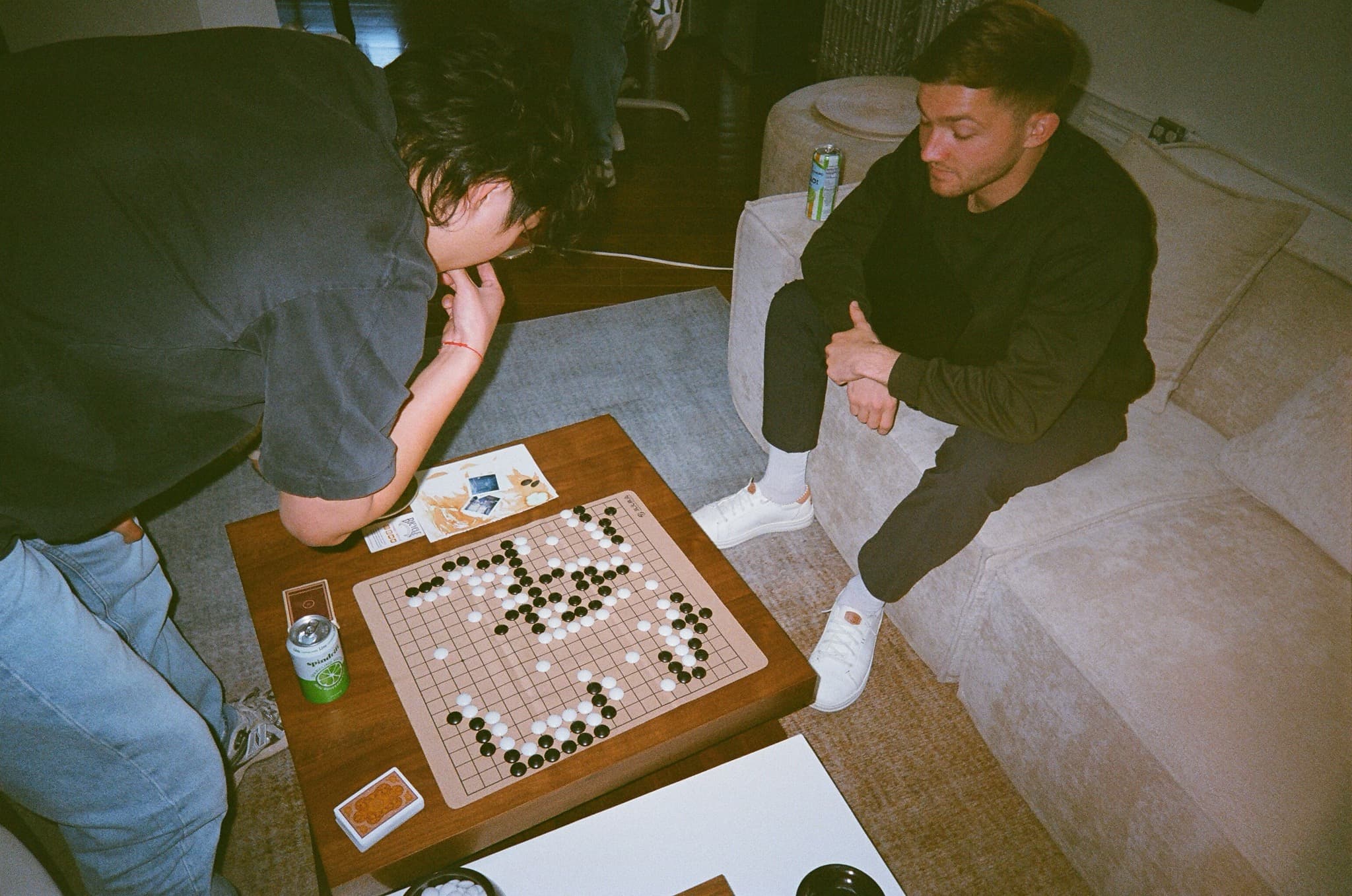 Null Studios team playing a board game